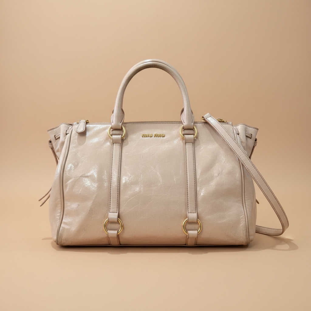 Miu Miu Vitello Lux large tote