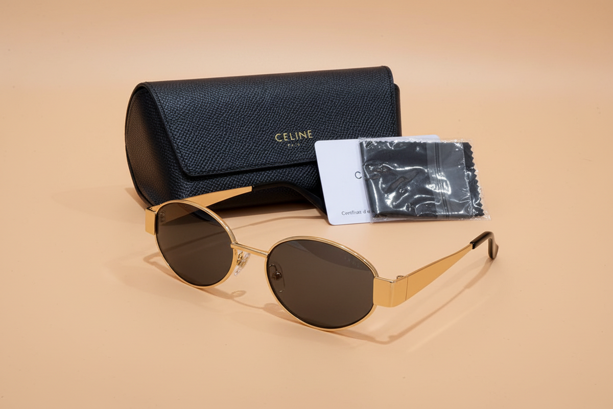 Celine Triomphe oval sunglasses