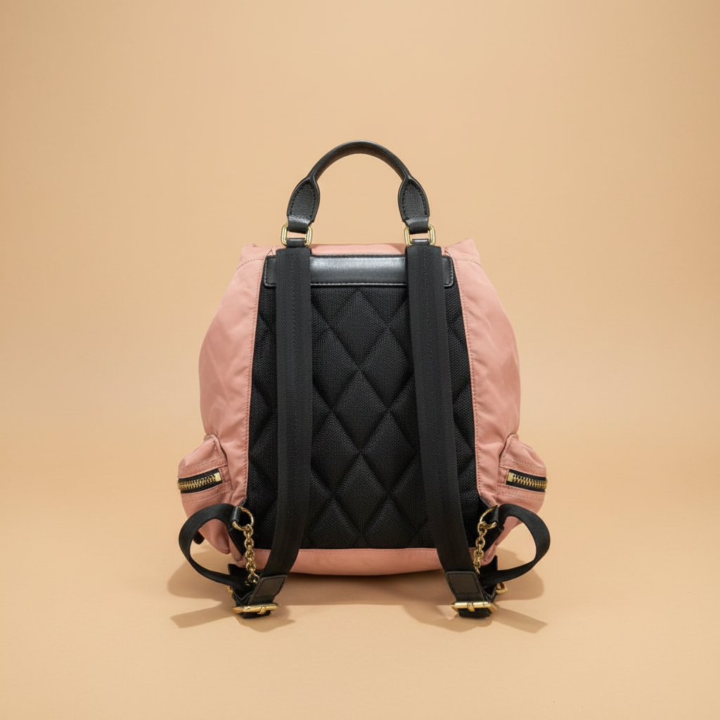 Burberry Rucksack in blush pink nylon