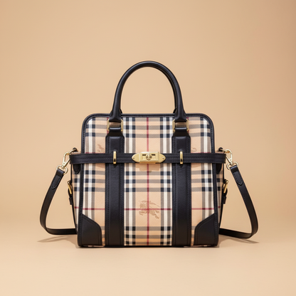 Burberry Nova Check structured tote with the dust bag