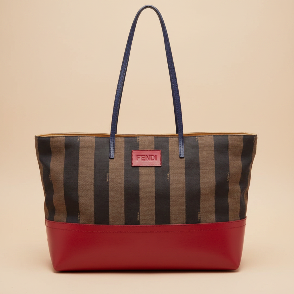 Fendi Pequin stripe tote