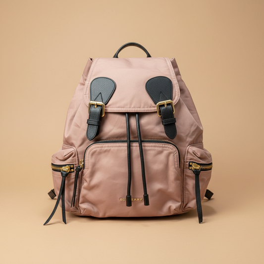 Burberry Rucksack in blush pink nylon