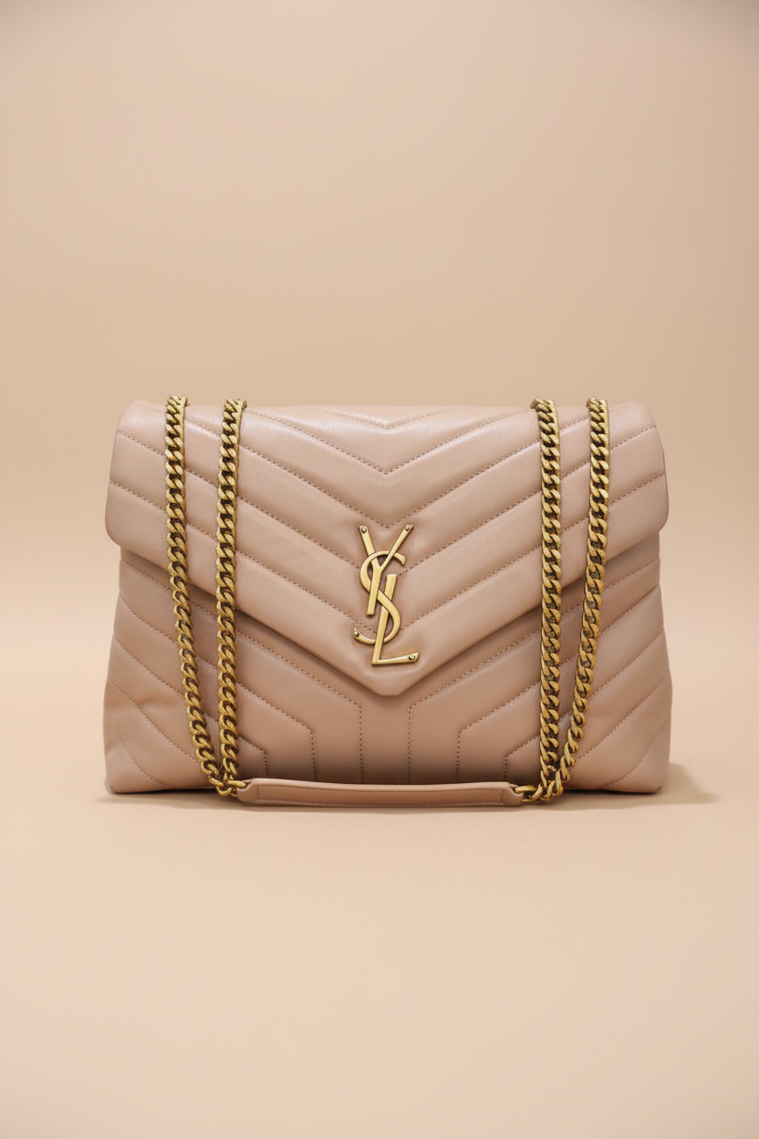 Saint Laurent Loulou large in blush