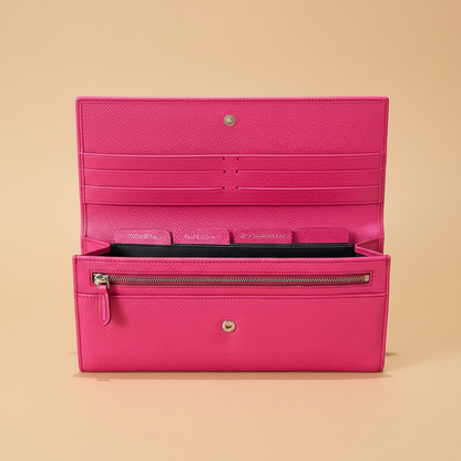 Dolce & Gabbana hot pink dauphine leather