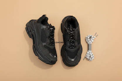 Balenciaga Triple S in all-black — with the chunky