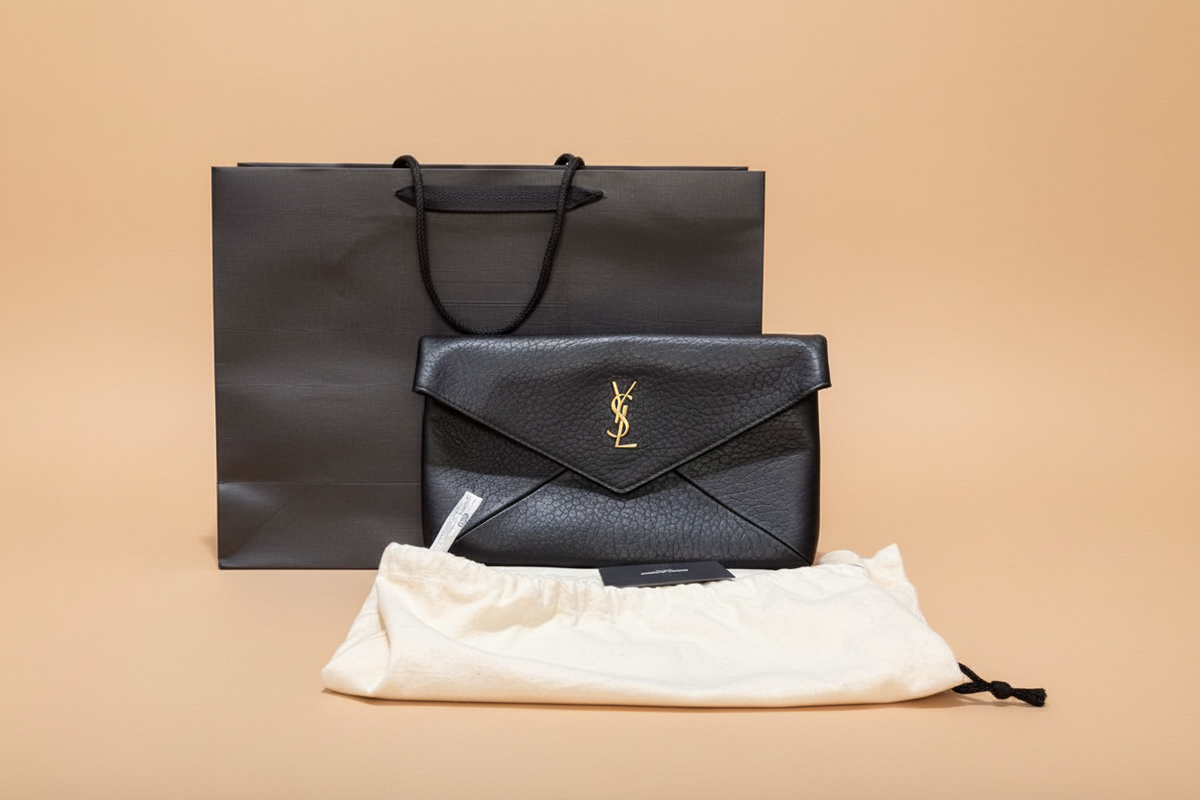 Saint Laurent large envelope clutch