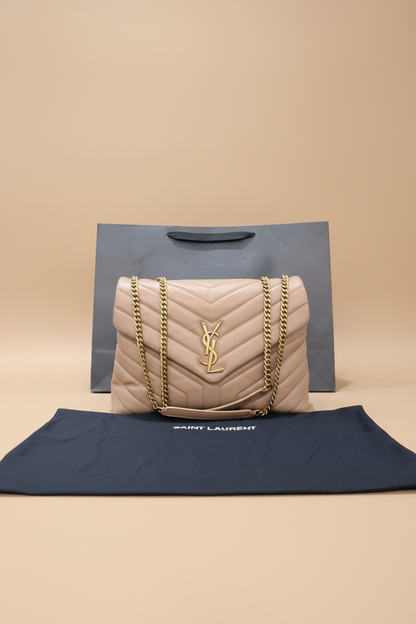Saint Laurent Loulou large in blush